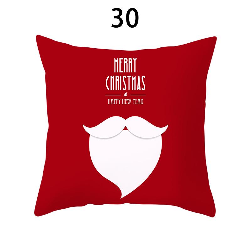 40 Colors Sofa Pillowcase Red Square Snowflake Christmas Home&Living New Year Fashion