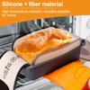 Tappetino per pane in silicone D2, fodera per teglia, riutilizzabile, resistente al calore, con manico lungo, antiaderente, facile da pulire.