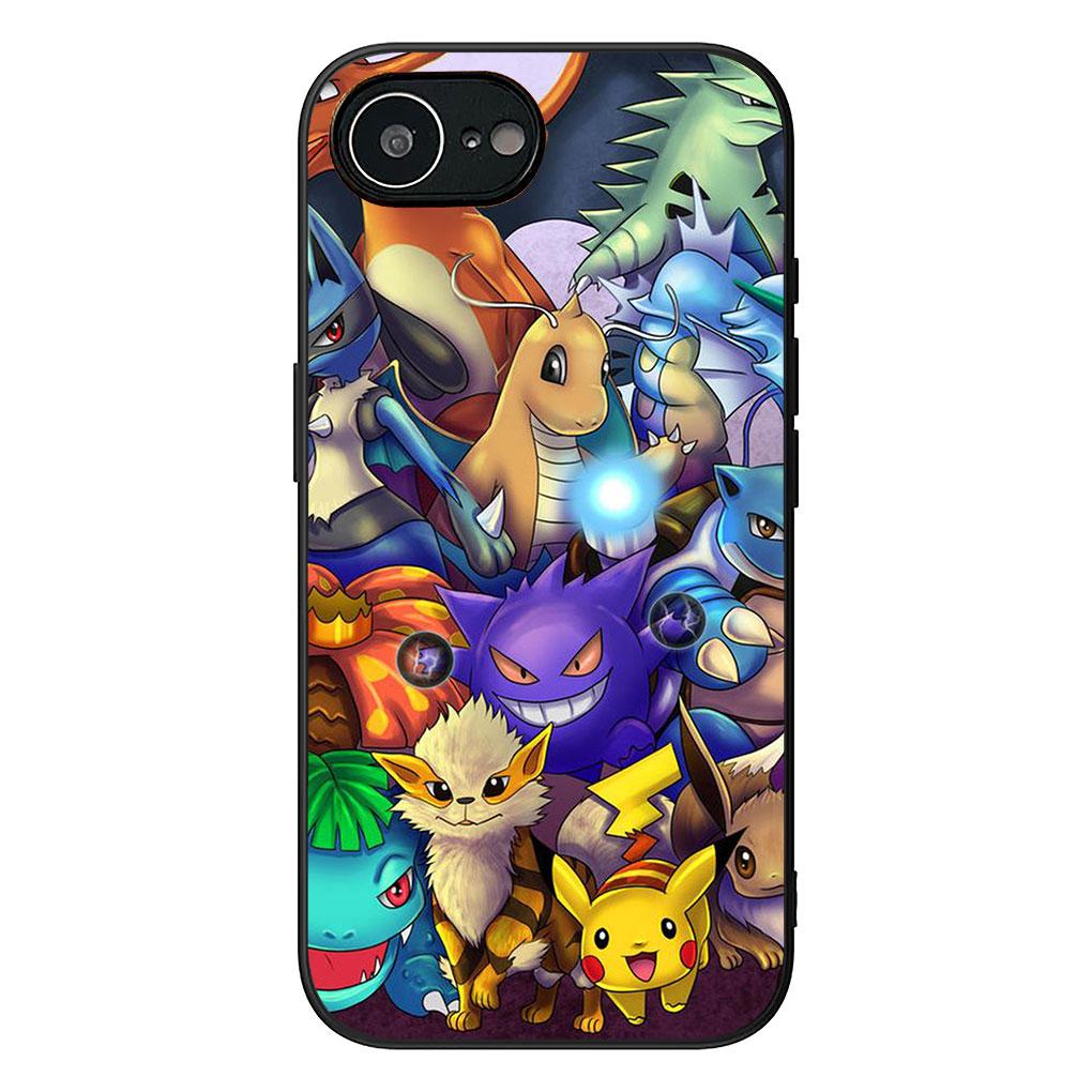 P-Pikachus P-Pokemons GO Eevees Phone Cover for Samsung Galaxy A05 A06 A14 A50 A51 A52 A12 A13 A23 A70 A07 A25 A26 M53 A56 Case
