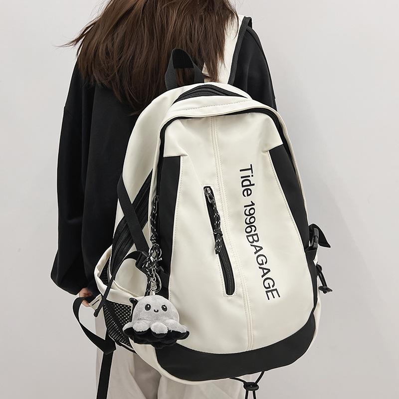 School Bag College Student Girl High School Student Alphabet Backpack Junior High School Student Elementary School Student Boys Backpack