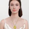 Trendy Mirror Disco Ball Charm Necklace Fashionable Bead Chain Neckwear 70s Gift