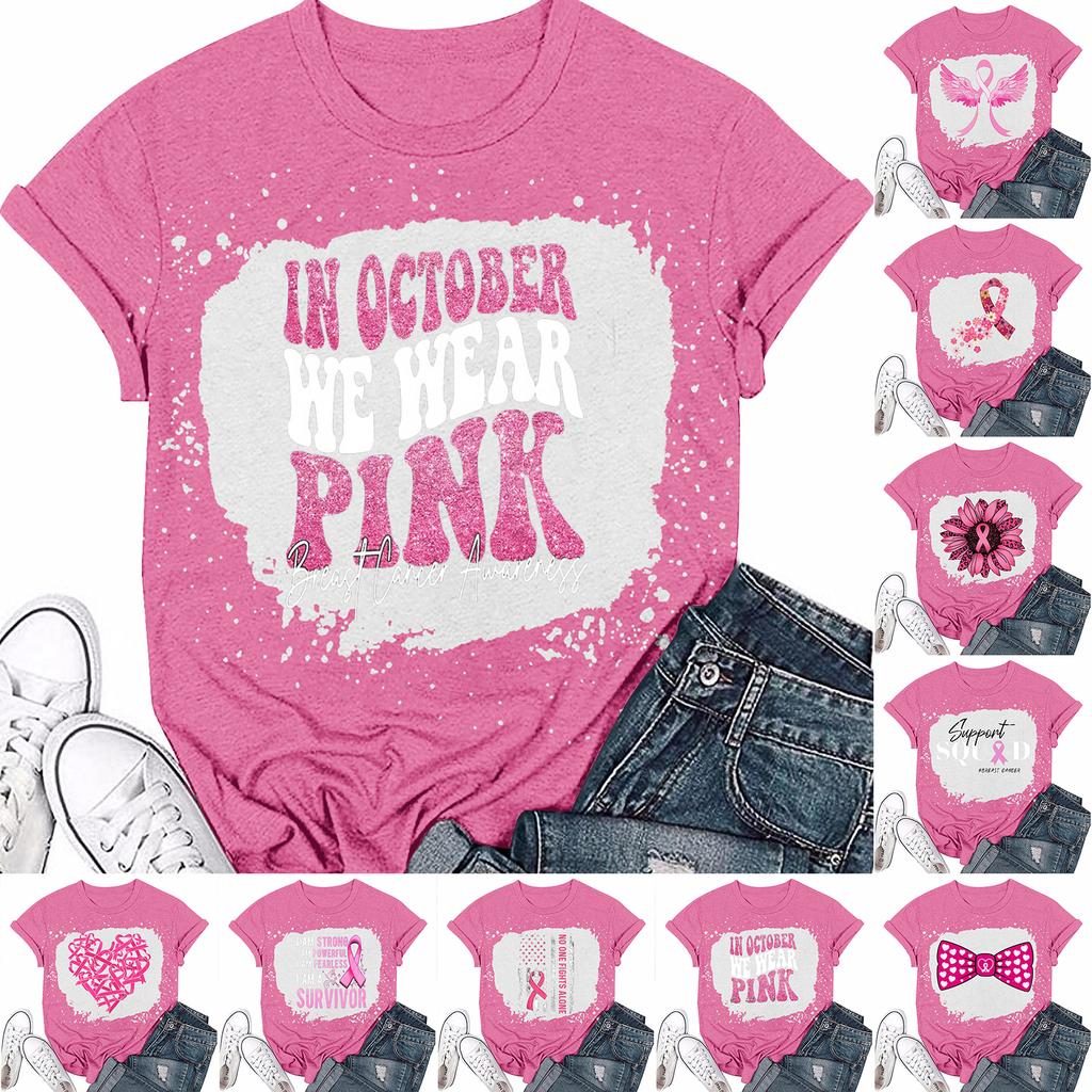 Dame Brystsløyfe Trykt Casual Kort Erm