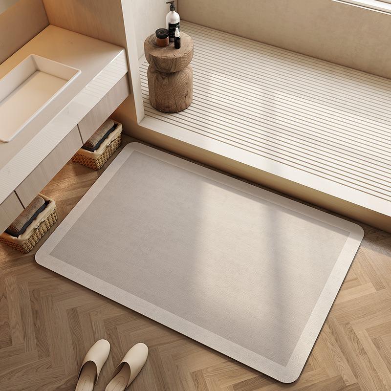 Absorbent Bathroom Mat Quick Drying Non Slip Soft Diatom Mud Rug Water Absorbent Toilet Carpet Floor Mats for Bath Shower