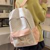 Contrast Dot Printed Student Schoolbag Large Capacity Backpack