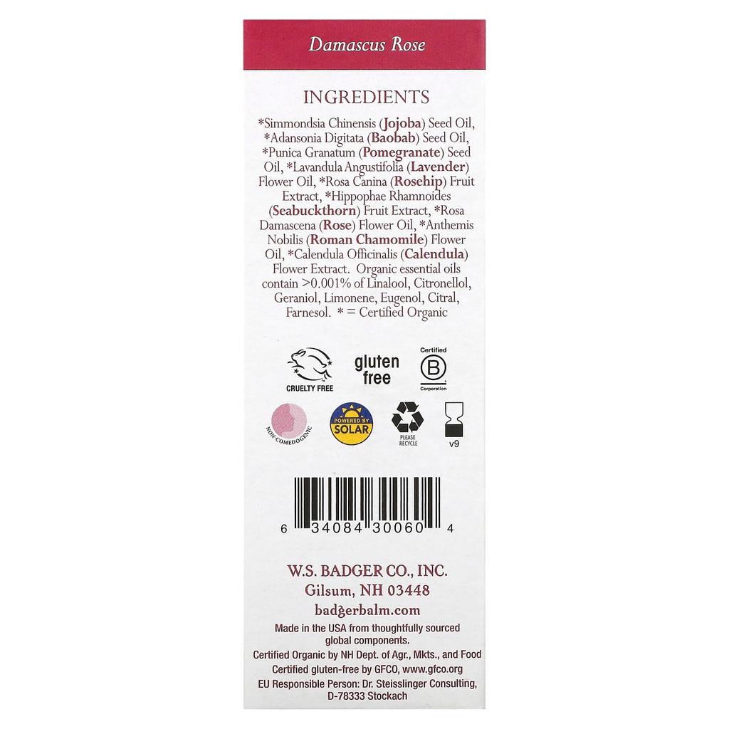 Face Care, Damascus Rose Face Oil, 29.5 Ml (1 Fl Oz)