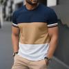 2025 Casual Loose Round Neck T-shirt Fashion 3D Printing Handsome Short-sleeved Badminton Tennis Men's Classic Simple Sportswear