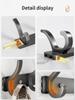 No Drill Holes One Row Hangers Kitchen Towels Clothes Hats Toilet Towel Rack Storage Wall Mounted Door Back Rod Hook
