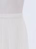 Girls High Waist Elastic Waistband Solid Color Pleated Skirt with Lining Flowy Holiday Birthday Skirt