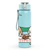 1PC Kids Picnic Cottage Scene 750ml Color Plastic Sports Water Bottle Leakproof Flip Straw Lid Suitable for Sports Office Home Use