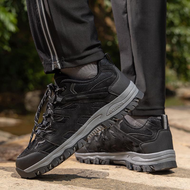 Fashion Non-Slip Outdoor Men Casual Shoes Comfortable Leisure Walking Footwear Fashion Travel Treking Footwear Classic Male Hiking Shoes