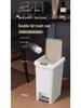 Large Trash Can with Foot Pedal and Lid for Bedroom, Living Room, Dorm, Bathroom, Kitchen, and Toilet.