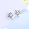 BELLA BOX Fashion Zircon Star Hoop Earrings Chic Women's Accessories Wedding Engagement Aesthetic Earrings Trendy Jewelry