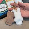 Embroidered Miffy Pendant Key Ring Backpack Ornament Cute Cartoon Portable Decor Trendy Accessory and Sweet Student Gifts Toys