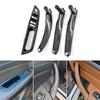 LHD RHD 4-teiliges Set Türfensterschalterblende Armlehne Zuziehgriff Abdeckung Zierleiste für BMW X5 X6 E70 E71 E72