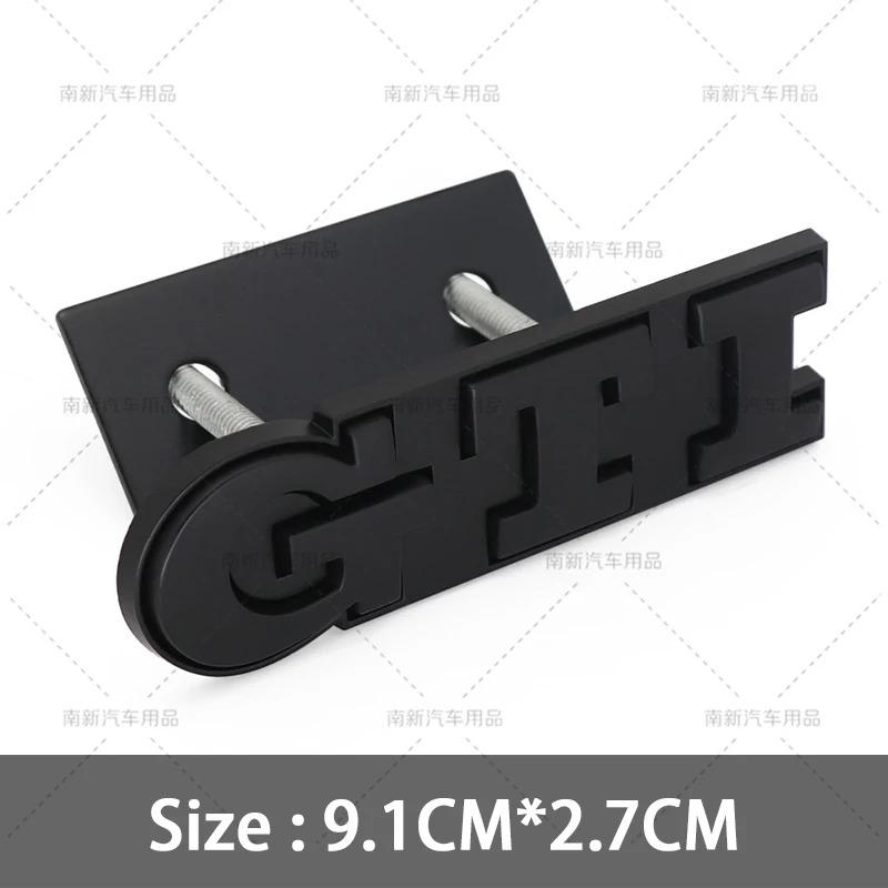 YKPSC1 3D Metal GTI Grill Emblem Badge Rear Trunk Decal Car Sticker for Volkswagen VW Golf 5 6 7 8 MK2 MK3 MK4 MK5 MK6 MK7 Accessories
