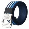 Canvas BT823 [White Fang] Belt, Striped, Casual, Stylish, Pop, Men's & Women's (Blue Stripe)