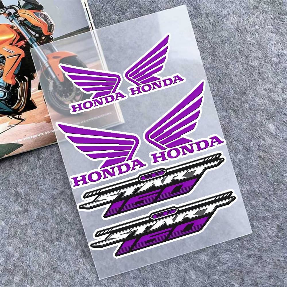 

Светоотражающие наклейки для мотоциклов Honda, 3M, Предупреждающие знаки безопасности ночью в темноте, Шлемы для скутеров 20x30cm