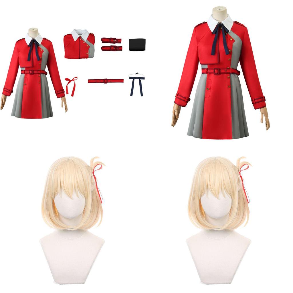 Lycoris Recoil Cosplay Costume With Polyester Fabric For Anime Conventions And Halloween