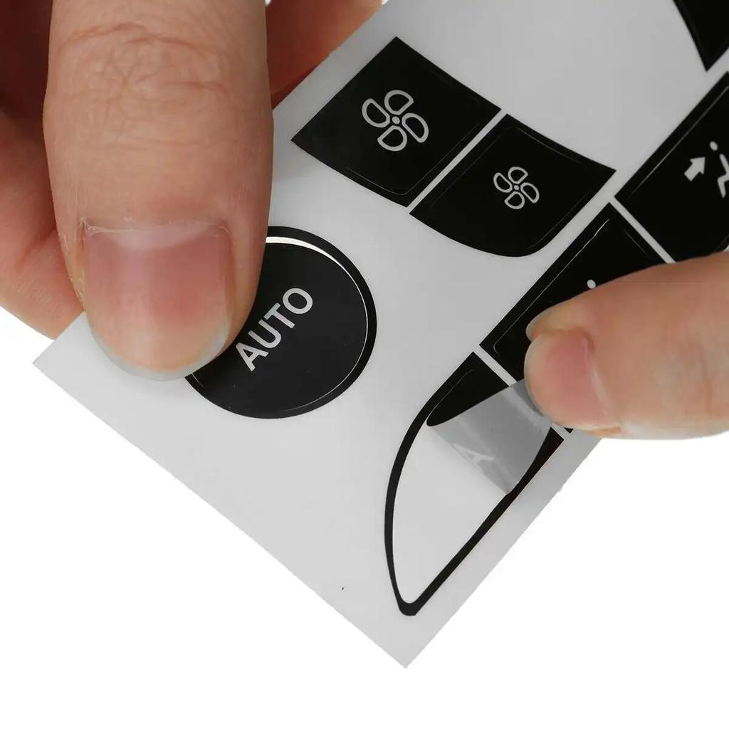 A/C Button Repair Kit Fix Faded Ugly Car Air Condition Control Switch Button Repair Stickers Decals For Ford Focus 1999-2005