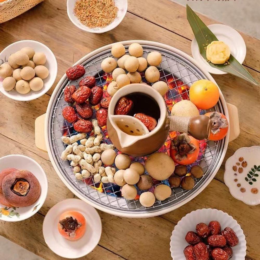 With Grill Pan Barbecue Grill Anti-scalding Handle Tea Stove Portable Charcoal Stove  Outdoor