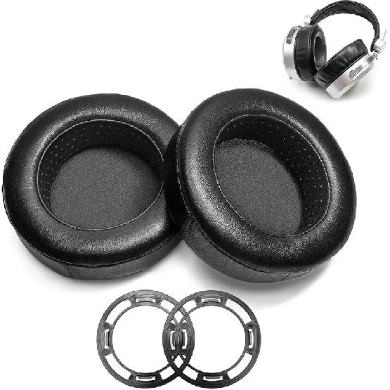 Sheepskin Premium Ear Pads Foam Cushion Compatible with Hifiman SUNDARA HE400 HE400SE 400I 400S HE560 560I HE500 300 350 HE3 5 6 HE-4XX Headphone Ear Pads+ Mounting Ring