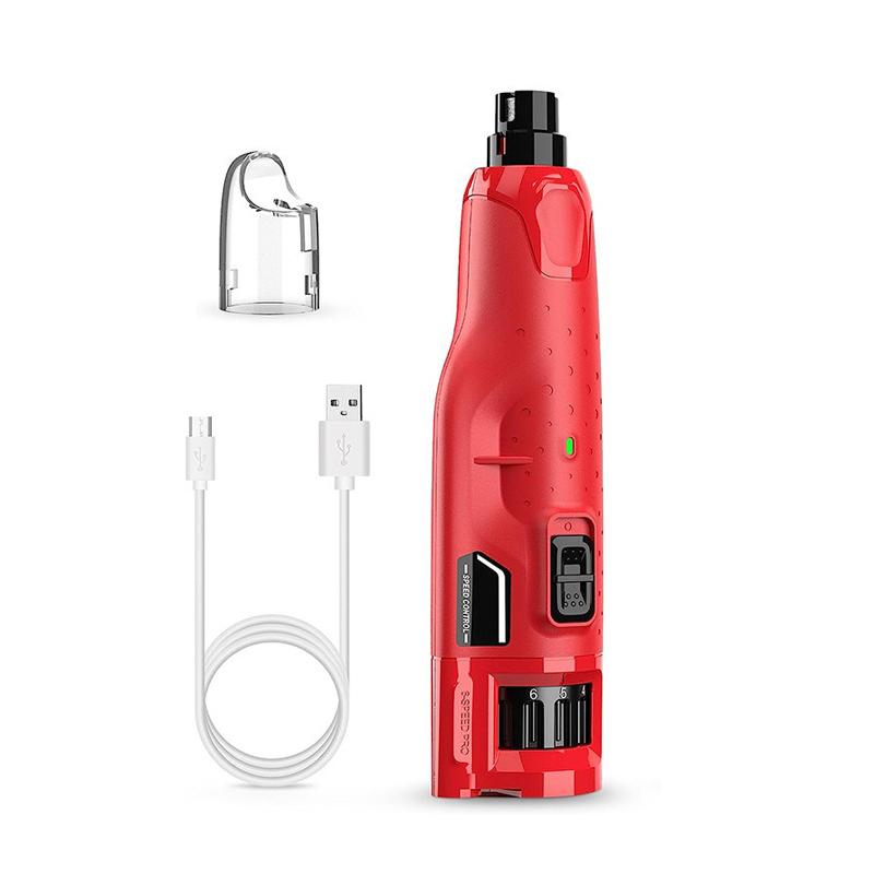 

New Electric Six-Gear Dog with Light Nail Clippers Pet Nail Clipper High Power Medium Large Dog Pet Nail Piercing Device красный