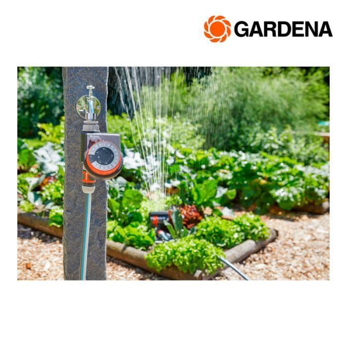 Programmateur D'arrosage - GARDENA - Easy - 17 Programmes - Irrigation Manuelle - Panneau Débranchable