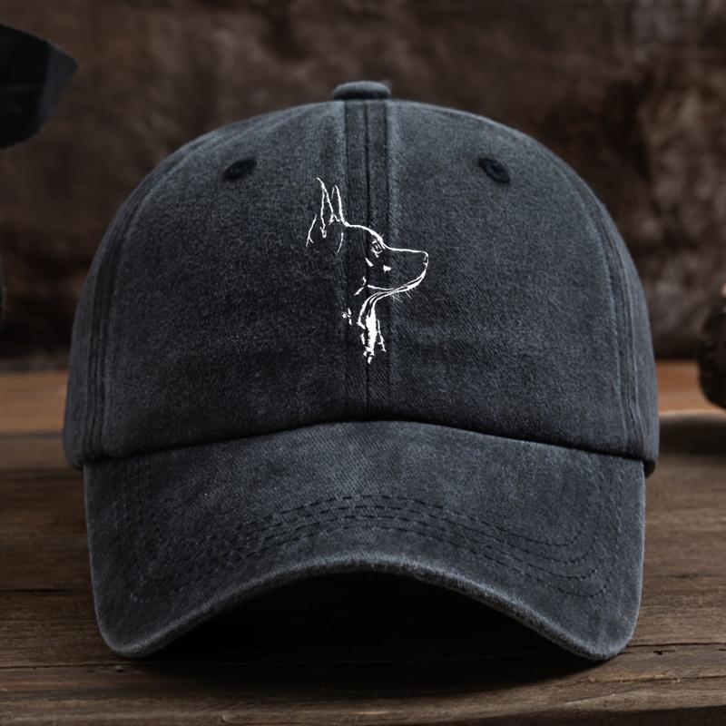 Men  Women Wolf Head Print Baseball Cap  Adjustable Snapback Hat with Wolf Lightweight Outdoor Cap Suitable for Casual Wear 1pc