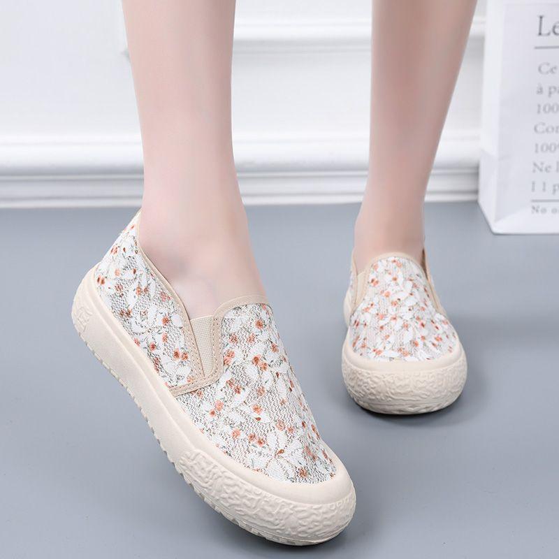 Summer Mesh Breathable High On Platform Shoes for Women Original Trends 2025 Korean Fashion Y2k Casual Walking Woman Footwear
