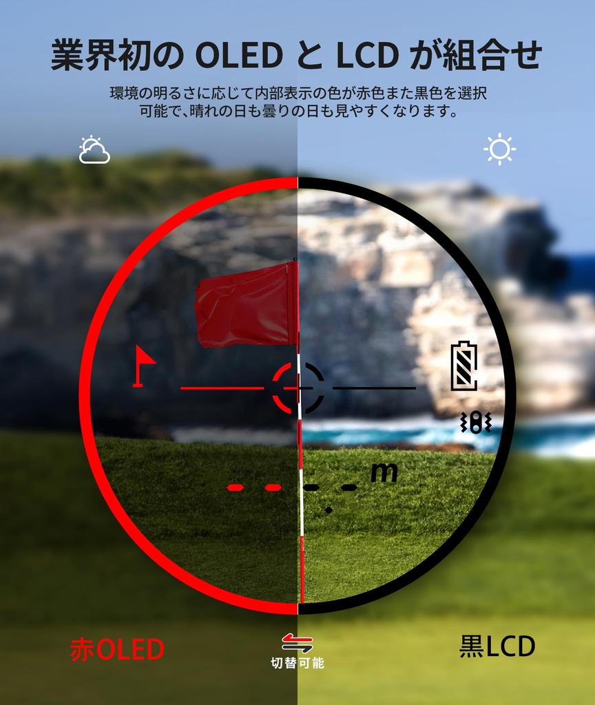EENOUR U1000ADL Golf-Entfernungsmesser OLED 1093yd Schwarz
