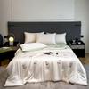 Cool Summer Ice Silk Summer Quilt Single Piece Flower Summer Cool Quilt Single Dormitory Air Conditioner Machine Washable