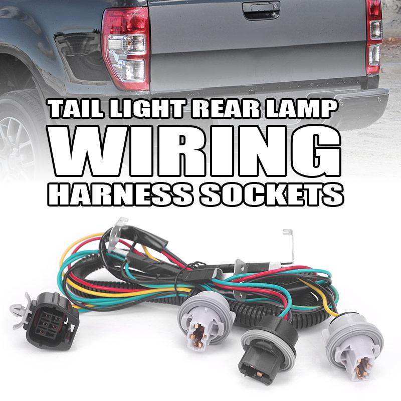Rear Tail Light Wiring Harness Sockets for Ford Ranger Ute PX 2011 2012 2013 2014 2015 2016 2017 2018 2019 2020 2021 2022