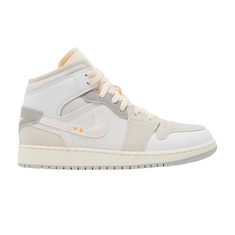 Jordan 1 Mid SE Craft Inside Out White Grey (GS) 38
