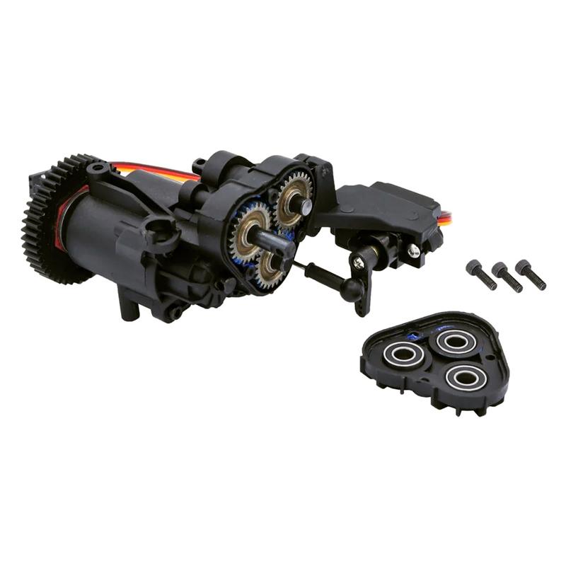 Dual Speed Transmission Gearbox with Servo & Internal Gears for 1/10 TRX4 TRX6 RC Crawler Car Upgrade Parts