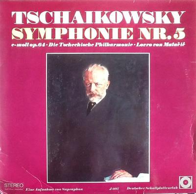 LP Record LOVRO VON MATACIC TSCHECHISCHE PHI  Tschaikowsky Sinfonie Nr.5 Emoll  J097 Deutscher Schal Germany Classical Used