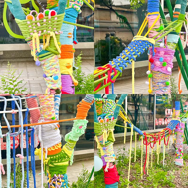 

Набор для поделок из пряжи «Зимнее дерево» для старшей группы детского сада, уличное искусство Standard