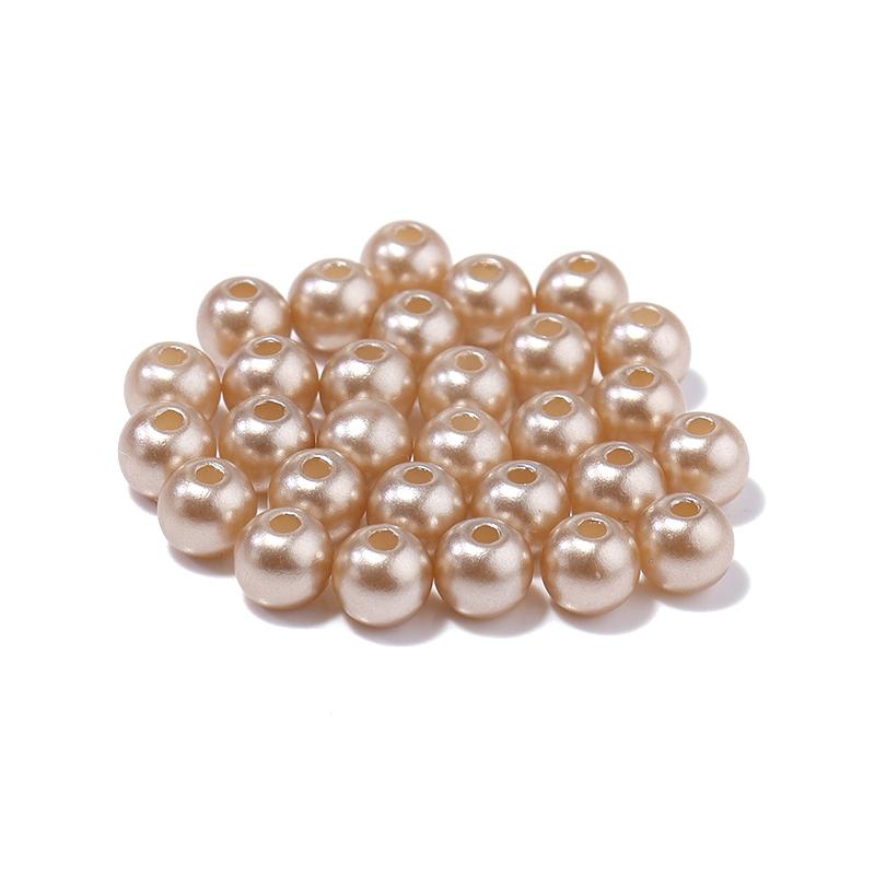 50-1000pcs/Lot 3/4/5/6/8/10/12mm Round Acrylic Plastic Beads ABS Imitation Pearl Beads Loose Spacer Bead For Jewelry Making
