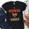 Redhead Vs Ginger T Shirt Funny Girl For Redheads
