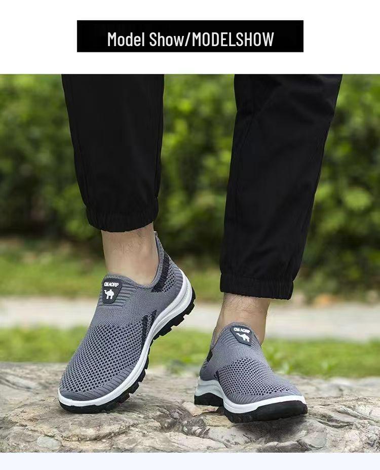 2025 Summer Men's Breathable Mesh Slip-Resistant Casual Walking Shoes