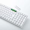 Sanwa Supply Wireless Keyboard USB Connection Compact Japanese 109 Keys Membrane White SKB-WL34SETW
