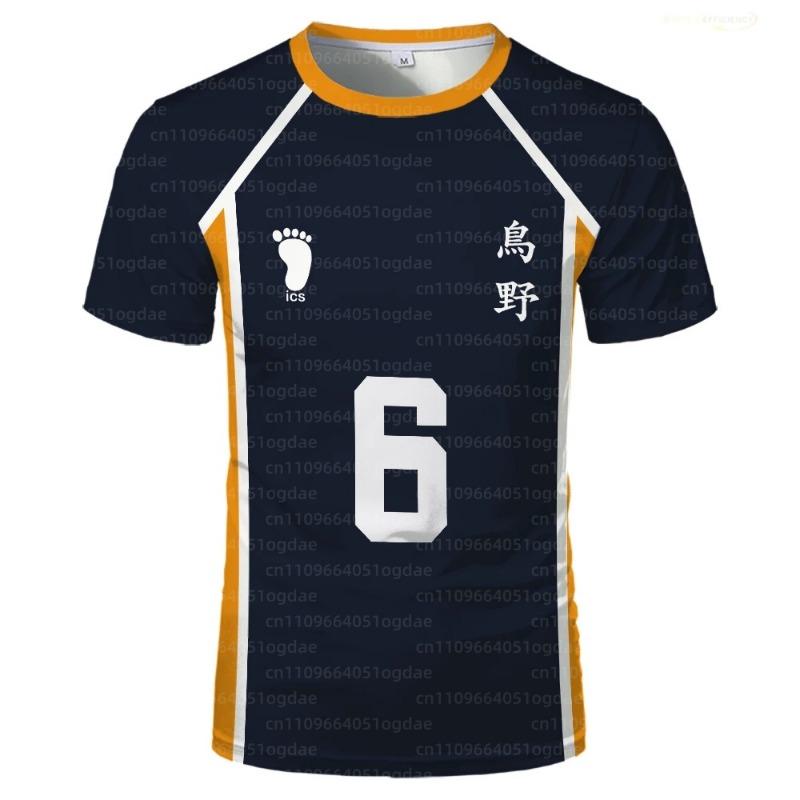 Anime Haikyuu Rollenspiel Trikot Karasuno Oberschule Volleyball Club Hinata Shoyo Kageyama Sportbekleidung Trikot Unisex Rundhals Oberteil