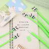 48 Pièces avec Boîte Panda de Dessin Animé Secoueur Musique Stylo Neutre Gel Souple Stylo Secoueur Décompression Cadeau Prix Étudiant Papeterie