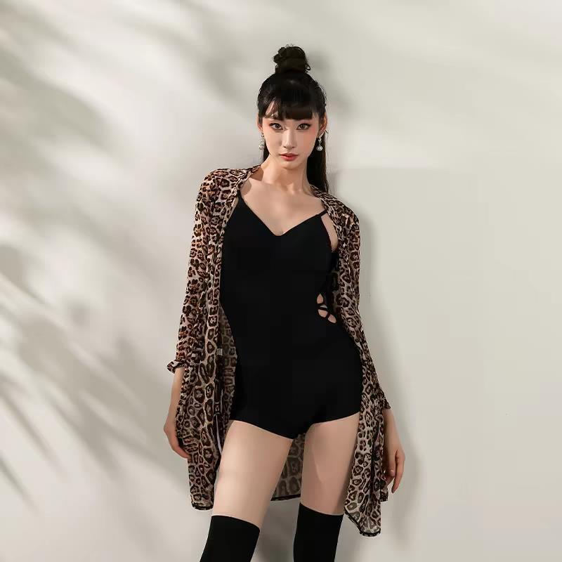 High-End Women s Mesh Tie-Dye Cardigan for Latin & Social Dance - 2025 Style One Size