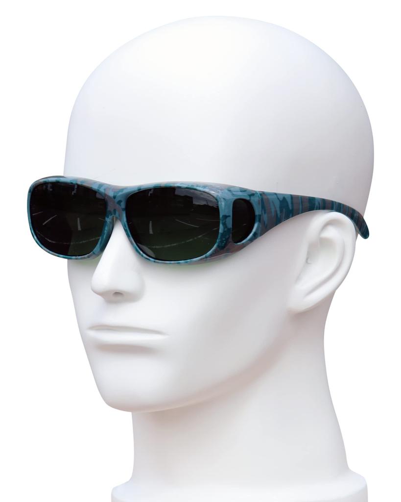 Zealot ZEOG01MLBLN Camouflage Pattern 8 for Men and Outdoor Blue Over-the-Eye Sunglasses, Colors, Polarized, Mirrored, Women, Fishing, Activities,