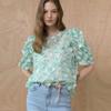 MAXZA 3D Yaprak Kabartmalı Kollu Şeffaf Bluz Zc06qb032on