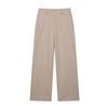 Winter 2025 Women's European-American Style Twill Zipper Jacket and Straight-Leg Pants Set