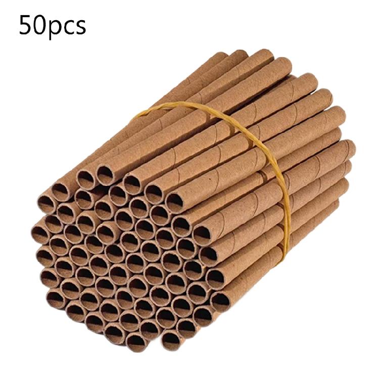 50 Pcs Mason Bee Tube Refills for Beekeepers House Garden Pollinator Bee House