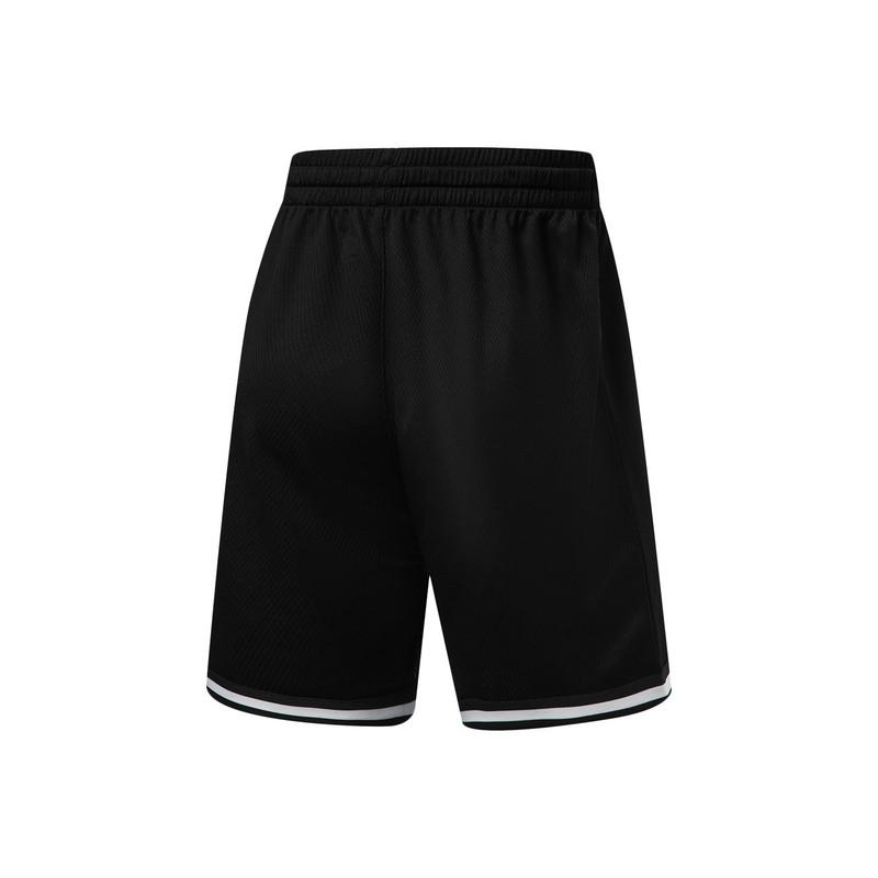 Li Ning Basketball Series Soft Skin Training Jersey Men tops Black Black-and-White AATW005-2