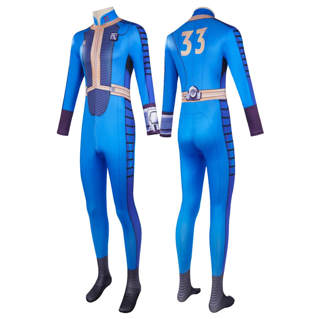Halloween costume radiation cosplay costume, male and female lead Lucy onesie cos costume