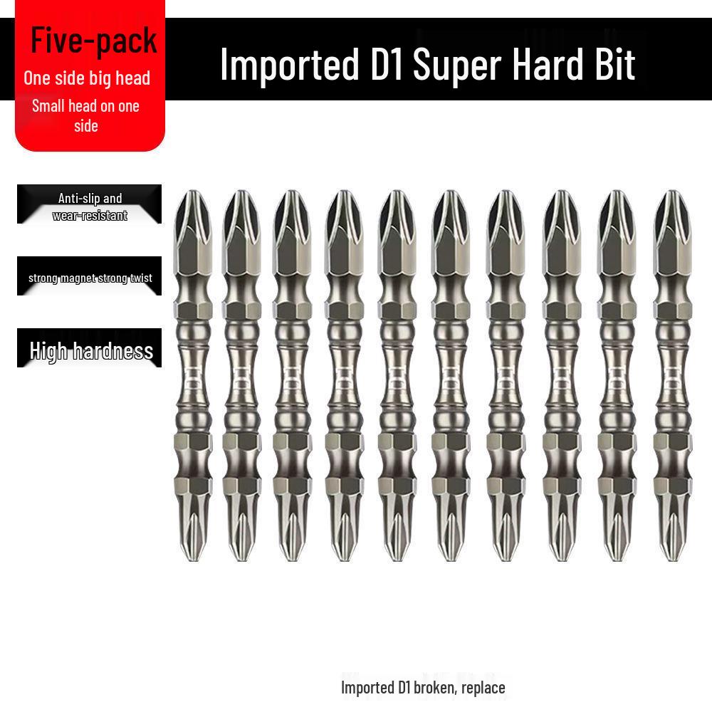 High-Hardness German-Style Phillips Screwdriver Bits with Strong Magnetic Anti-Slip Ring for Electric and Air Screwdrivers